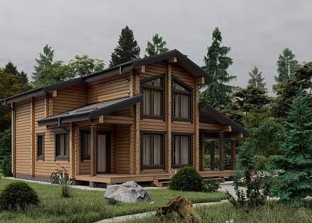 Проект дома из бруса "Успенка"