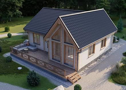 Проект дома из бруса "Бавария"