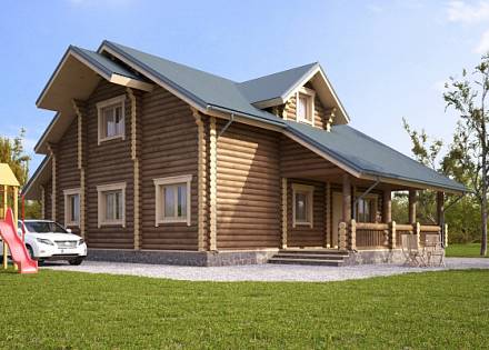 Проект дома из бревна «Григорьевка»