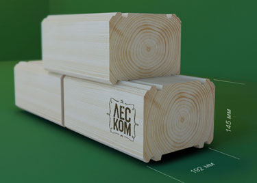 Профилированный брус 194х145 мм