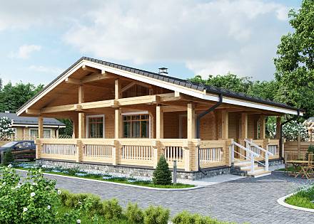 Проект дома из бруса «Карпинск»
