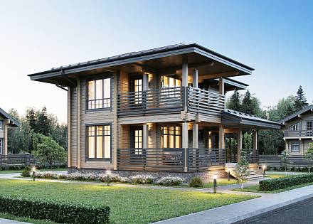 Проект дома из бруса «Арамиль»
