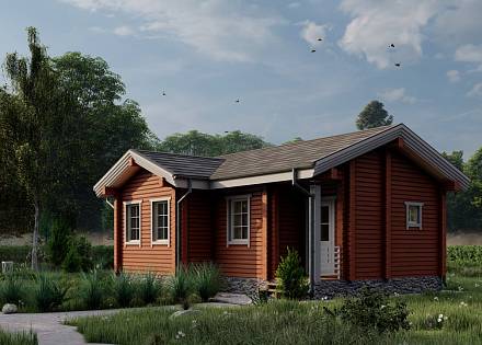 Проект дома из бруса «Першино»