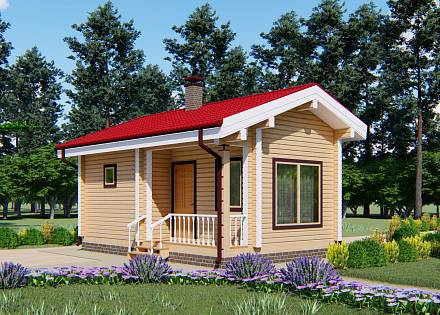 Проект бани из бруса «Катарач»