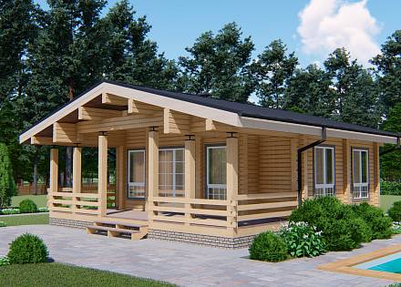 Проект дома из бруса «Лайтамак»