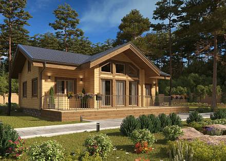 Проект дома из бруса «‎Иткуль»