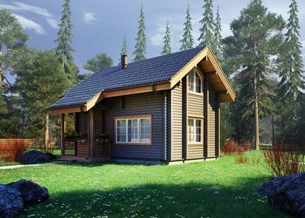 Проект дома из бруса «Атиг»